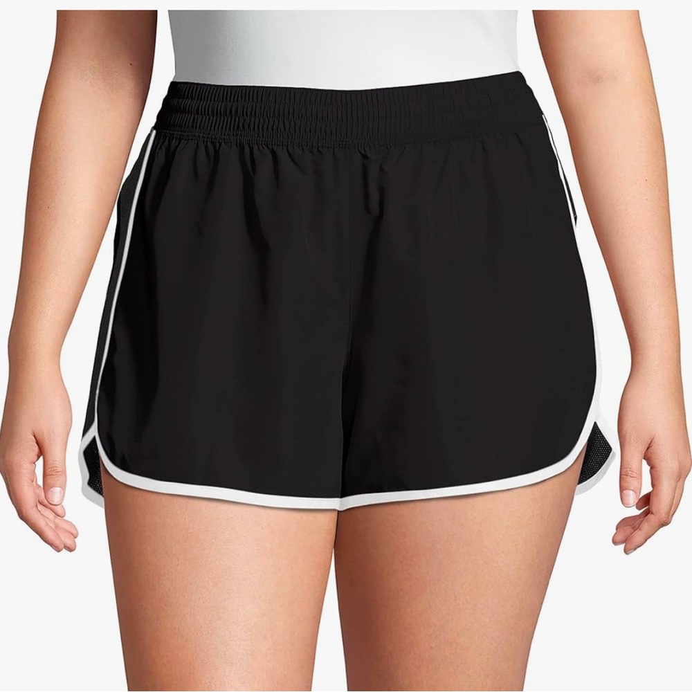 Just My Size plus Size Women's Black Athletic Shorts Size 5X